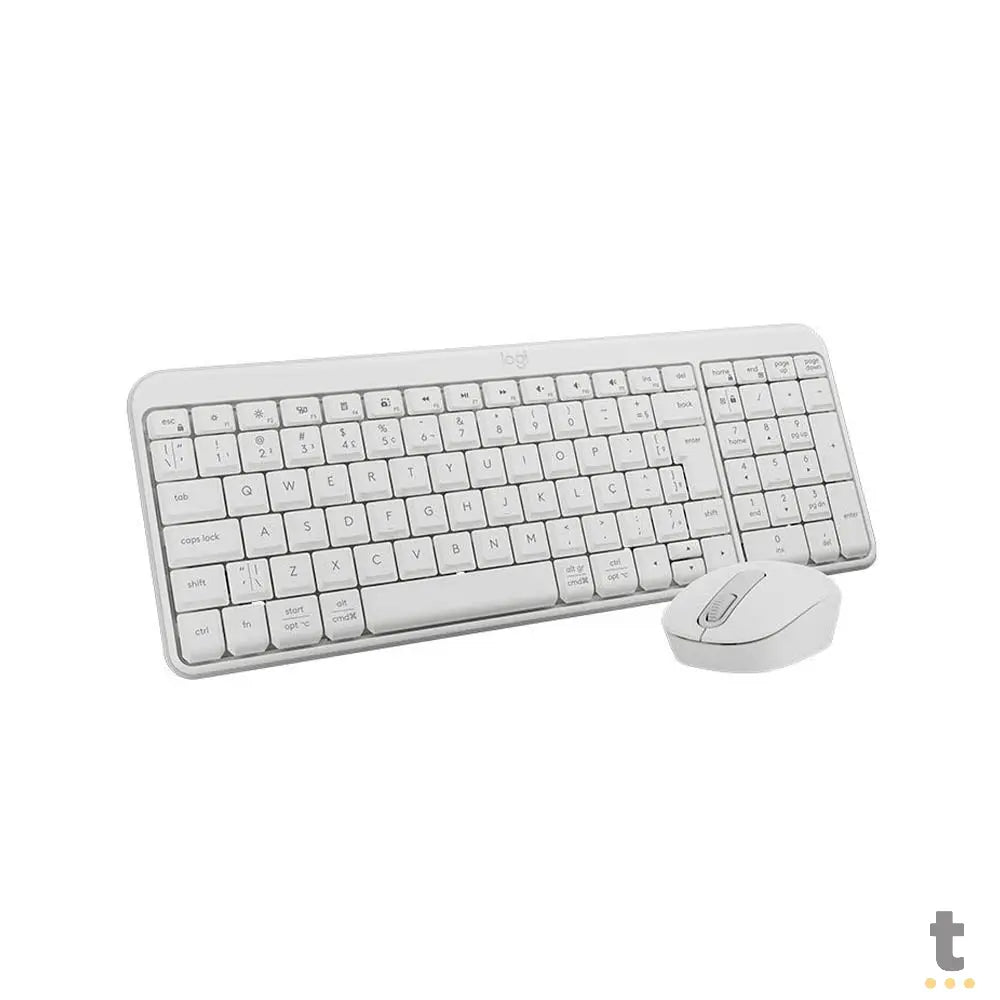 Kit Teclado E Mouse Sem Fio Compacto Logitech Mk250 Branco - 920-013517 Truedata