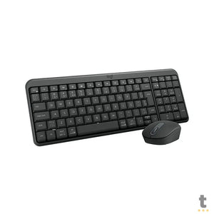 Kit Teclado E Mouse Sem Fio Compacto Logitech Mk250 Cinza - 920-013516