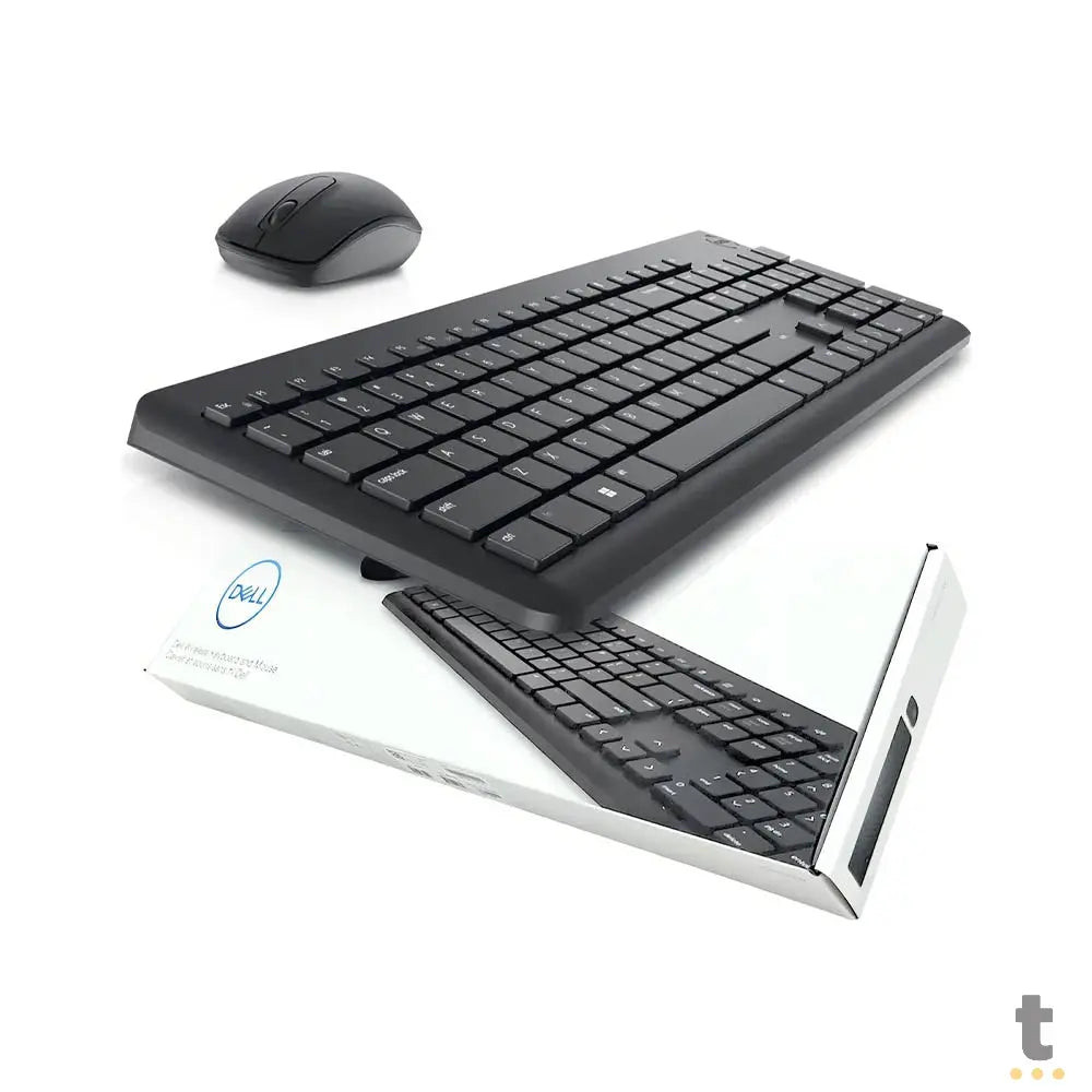 Kit Teclado E Mouse Sem Fio Dell Wireless Preto - KM3322W Truedata