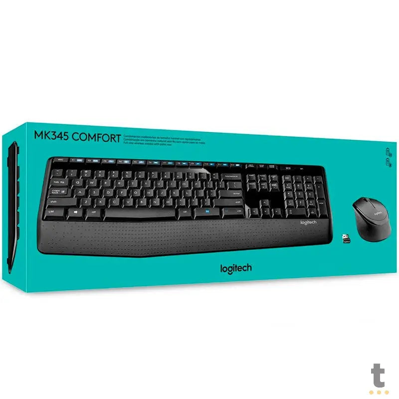 Kit Teclado E Mouse Sem Fio Logitech Mk345 - 920-007821 Truedata