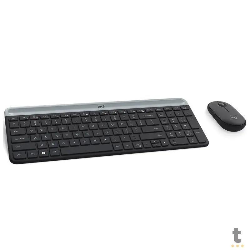 Kit Teclado E Mouse Sem Fio Logitech Mk470 Slim (Teclas Padrão US)- 920-009268 Truedata