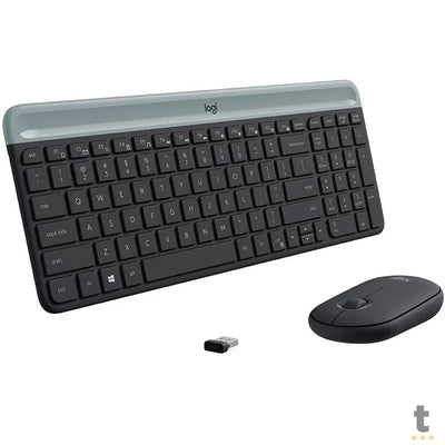 Kit Teclado E Mouse Sem Fio Logitech Mk470 Slim (Teclas Padrão US)- 920-009268