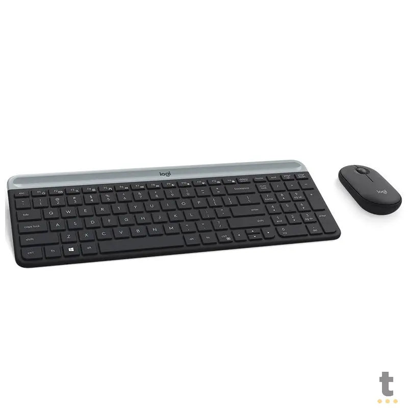 Kit Teclado E Mouse Sem Fio Logitech Mk470 Slim (Teclas Padrão US)- 920-009268 Truedata