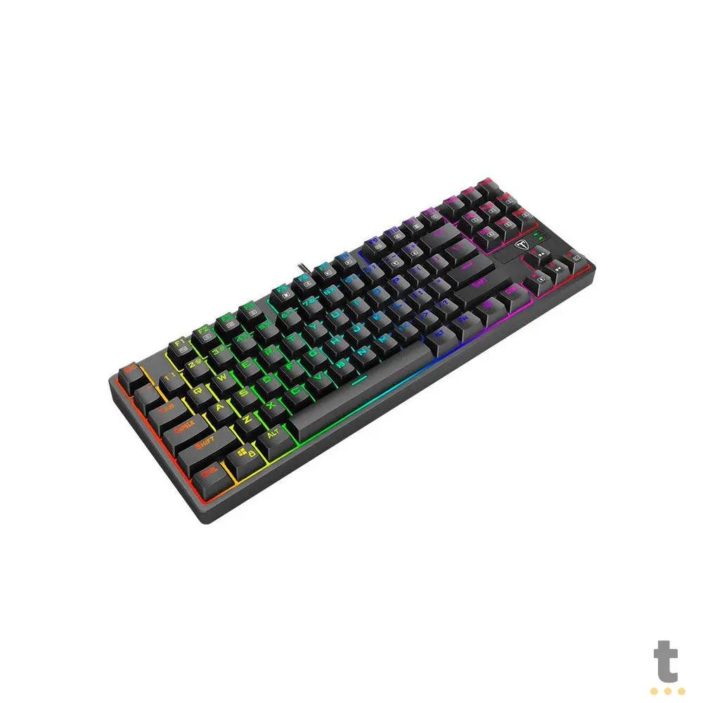 Kit Teclado e Mouse Gamer USB T-Dagger RGB Preto - T-TGS007 Truedata