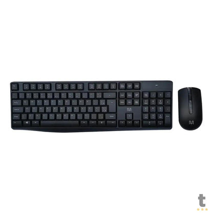 Kit Teclado e Mouse Sem Fio Conexão USB 1600DPI C/ Pilhas Multi - TC270 Truedata