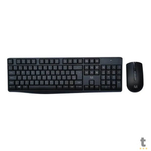 Kit Teclado e Mouse Sem Fio Conexão USB 1600DPI C/ Pilhas Multi - TC270