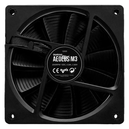 Kit c/ 3 Cooler Fan ARGB para Gabinete Gamdias Aeolus C/ Controlador 08 Pinos 120mm - AEOLUS M3-1203R Truedata