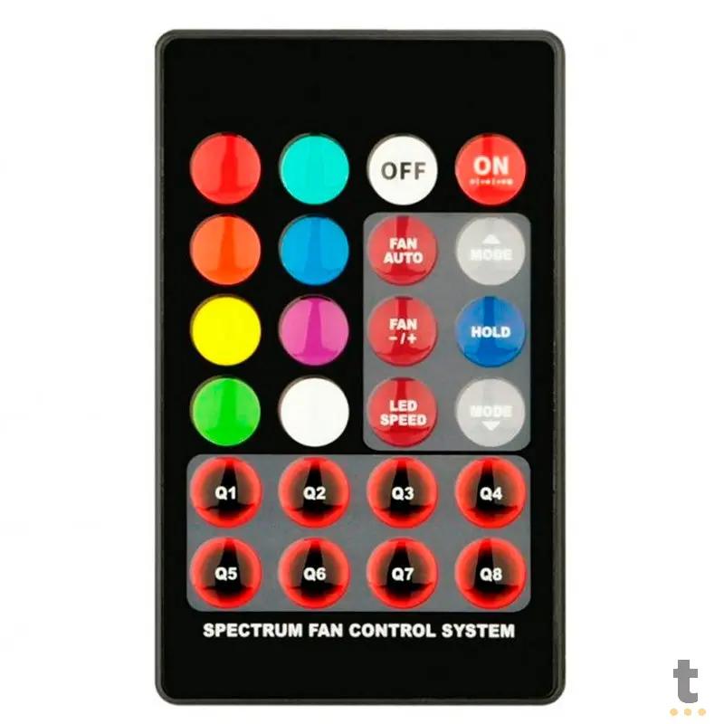 Kit c/ 3 Cooler Fan RGB para Gabinete Redragon C/ Controlador 06 Pinos 120x25mm - GC-F007 Truedata