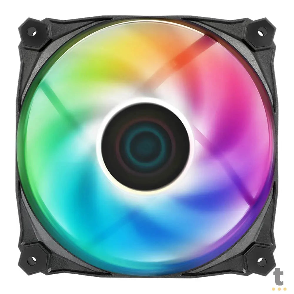 Kit c/ 3 Cooler Fan para Gabinete Iceberg Thermal IceGale Lightning ARGB 120mm Preto - IG12LT-B3A Truedata