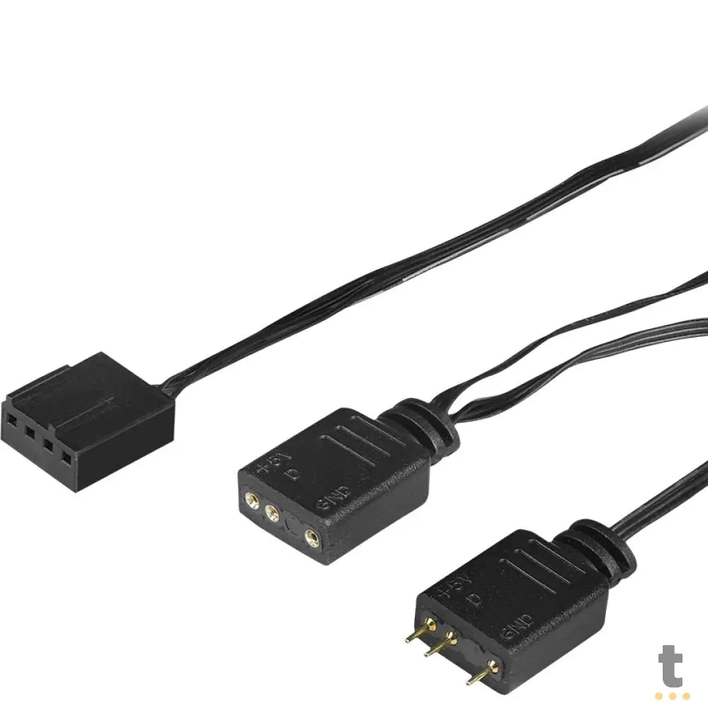 Kit c/ 3 Cooler Fan para Gabinete Iceberg Thermal IceGale Lightning ARGB 120mm Preto - IG12LT-B3A Truedata