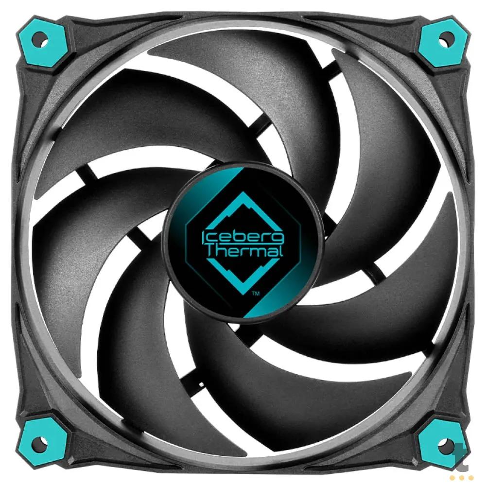 Kit c/ 3 Cooler Fan para Gabinete Iceberg Thermal IceGale Silent 120mm - ICEGALE12S-BBT-3A Truedata