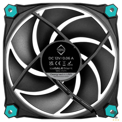 Kit c/ 3 Cooler Fan para Gabinete Iceberg Thermal IceGale Silent 120mm - ICEGALE12S-BBT-3A Truedata