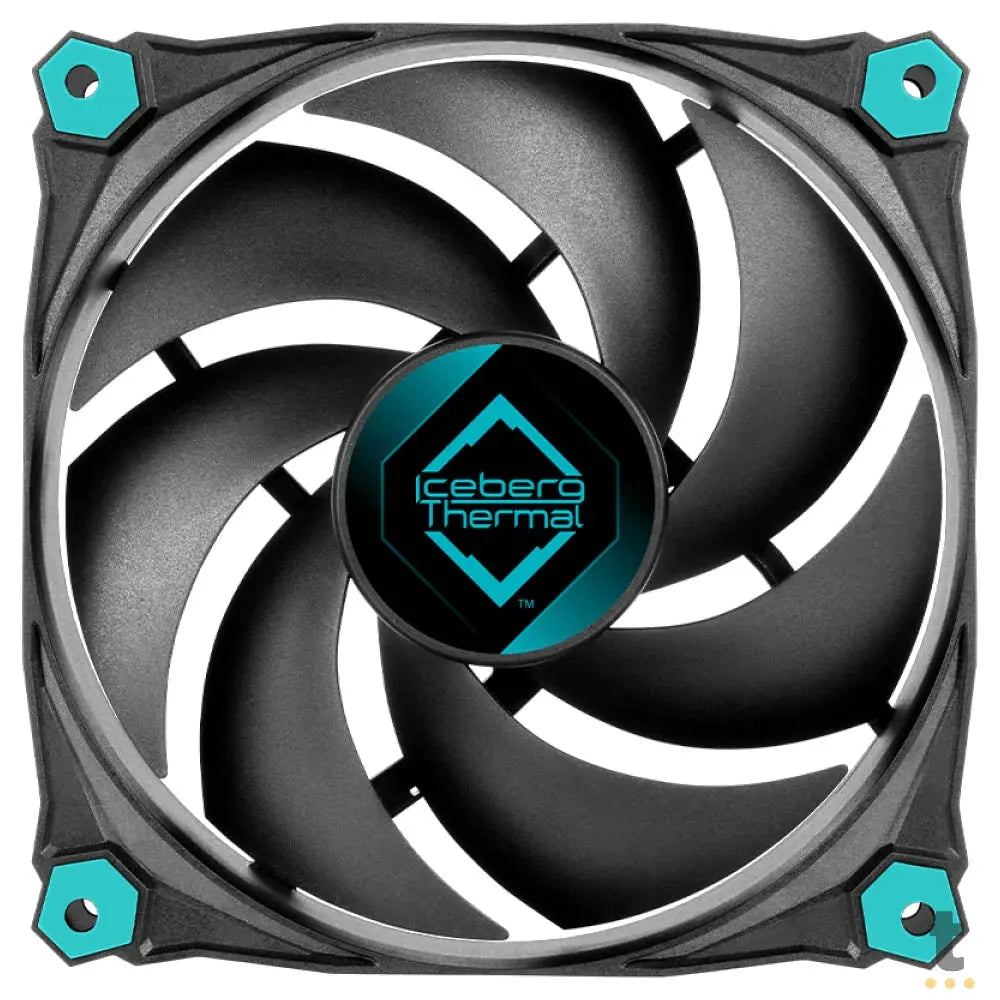 Kit c/ 3 Cooler Fan para Gabinete Iceberg Thermal IceGale Silent 120mm - ICEGALE12S-BBT-3A Truedata
