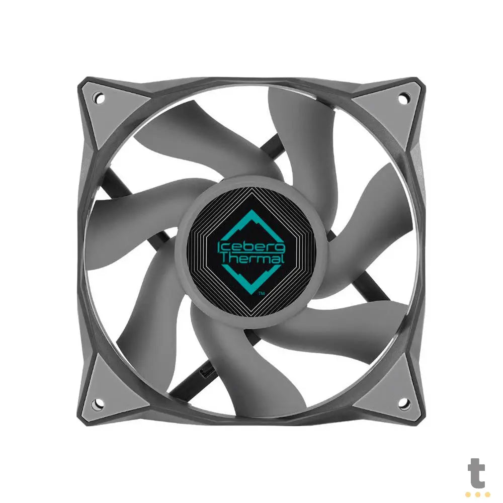 Kit c/ 3 Cooler Fan para Gabinete Iceberg Thermal IceGale Xtra 120mm Preto e Cinza Truedata