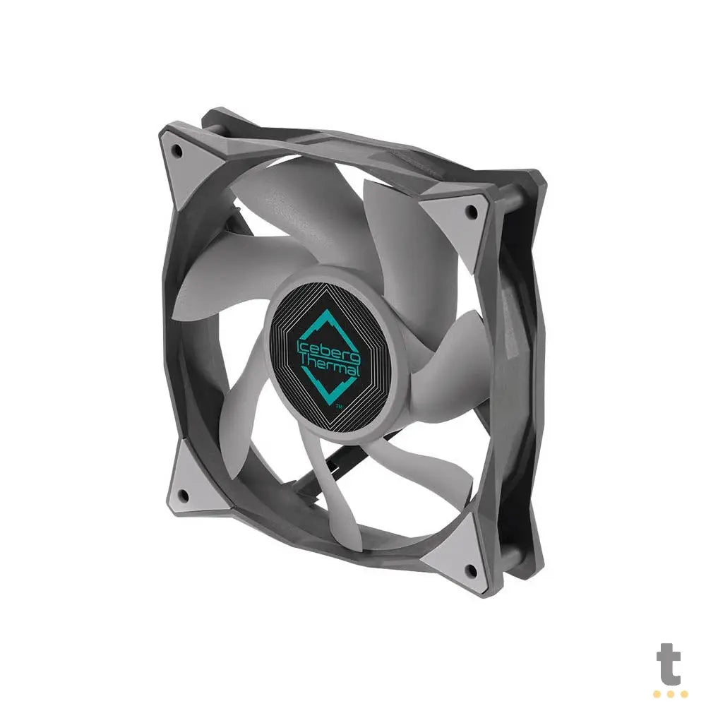 Kit c/ 3 Cooler Fan para Gabinete Iceberg Thermal IceGale Xtra 120mm Preto e Cinza Truedata