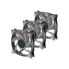 Kit c/ 3 Cooler Fan para Gabinete Iceberg Thermal IceGale Xtra 120mm Preto e Cinza Truedata