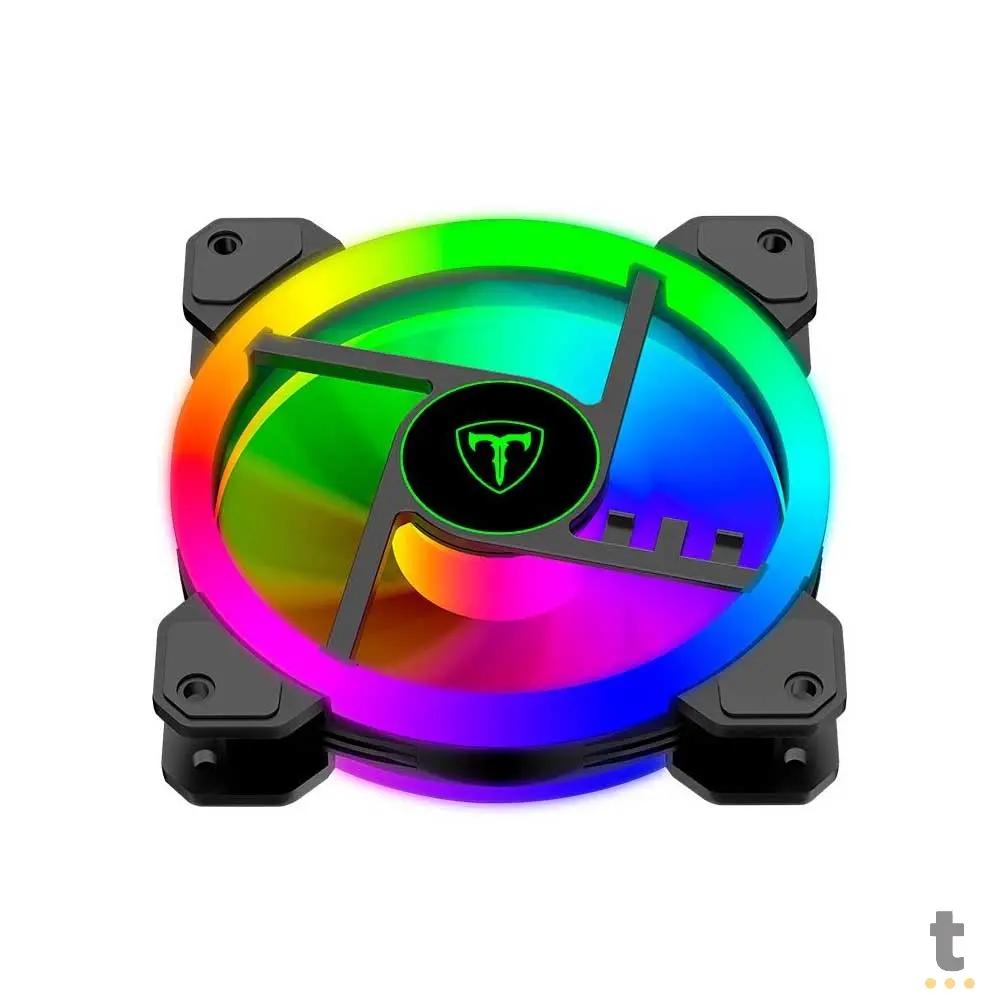 Kit c/ 3 Cooler Fan para Gabinete T-Dagger RGB 120mm - T-TGF513 Truedata