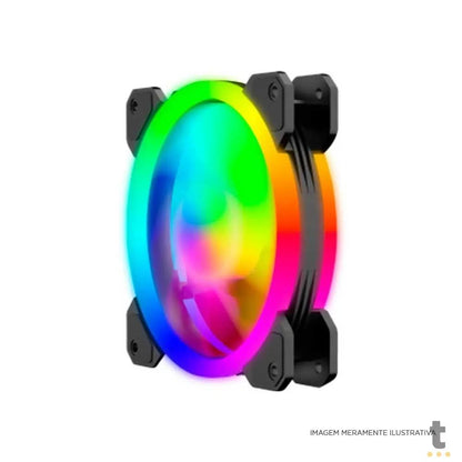 Kit c/ 3 Cooler Fan para Gabinete T-Dagger RGB 120mm - T-TGF513 Truedata