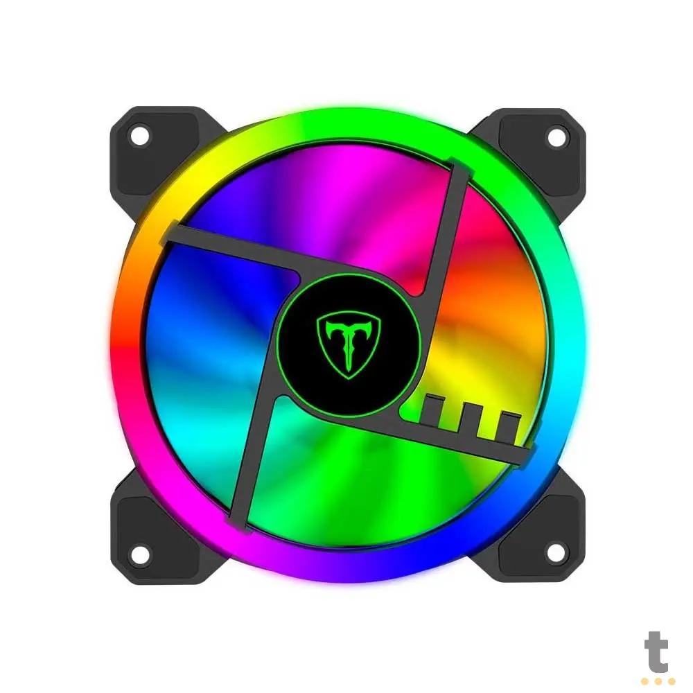 Kit c/ 3 Cooler Fan para Gabinete T-Dagger RGB 120mm - T-TGF513 Truedata