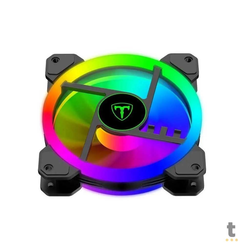 Kit c/ 5 Cooler Fan para Gabinete T-Dagger RGB 120mm - T-TGF515 Truedata