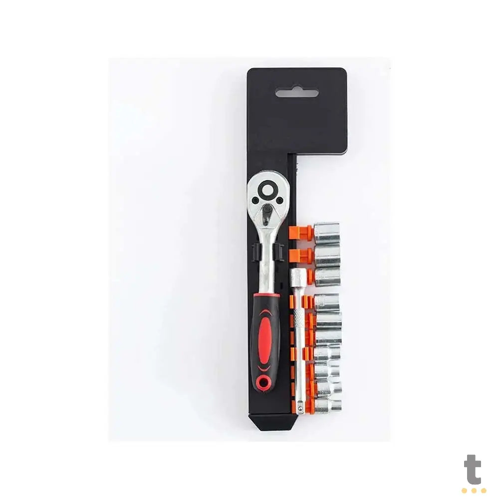 Kit de Chaves Catraca Tipo Soquete 12Pcs - 17PCTT Truedata