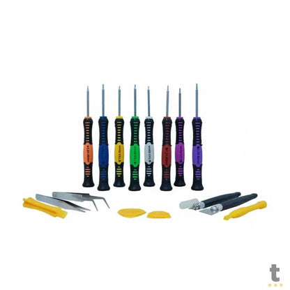 Kit de Chaves Com 16 Pecas Para Smartphones e Tablets HC-16 - 35579 Truedata