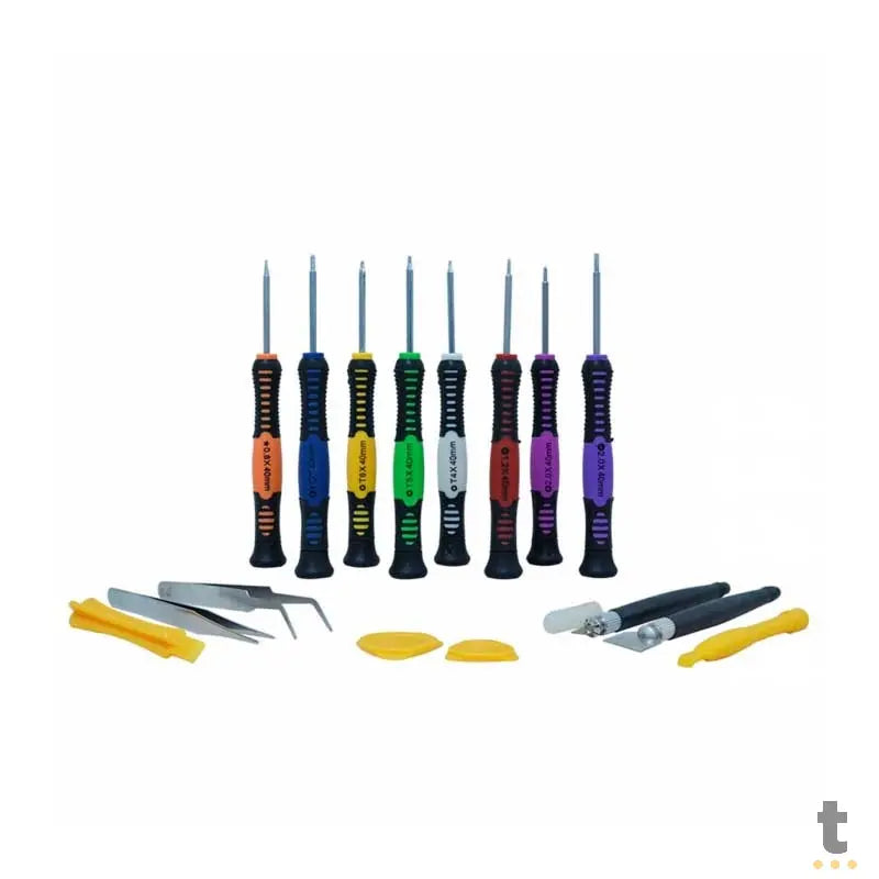 Kit de Chaves Com 16 Pecas Para Smartphones e Tablets HC-16 - 35579 Truedata