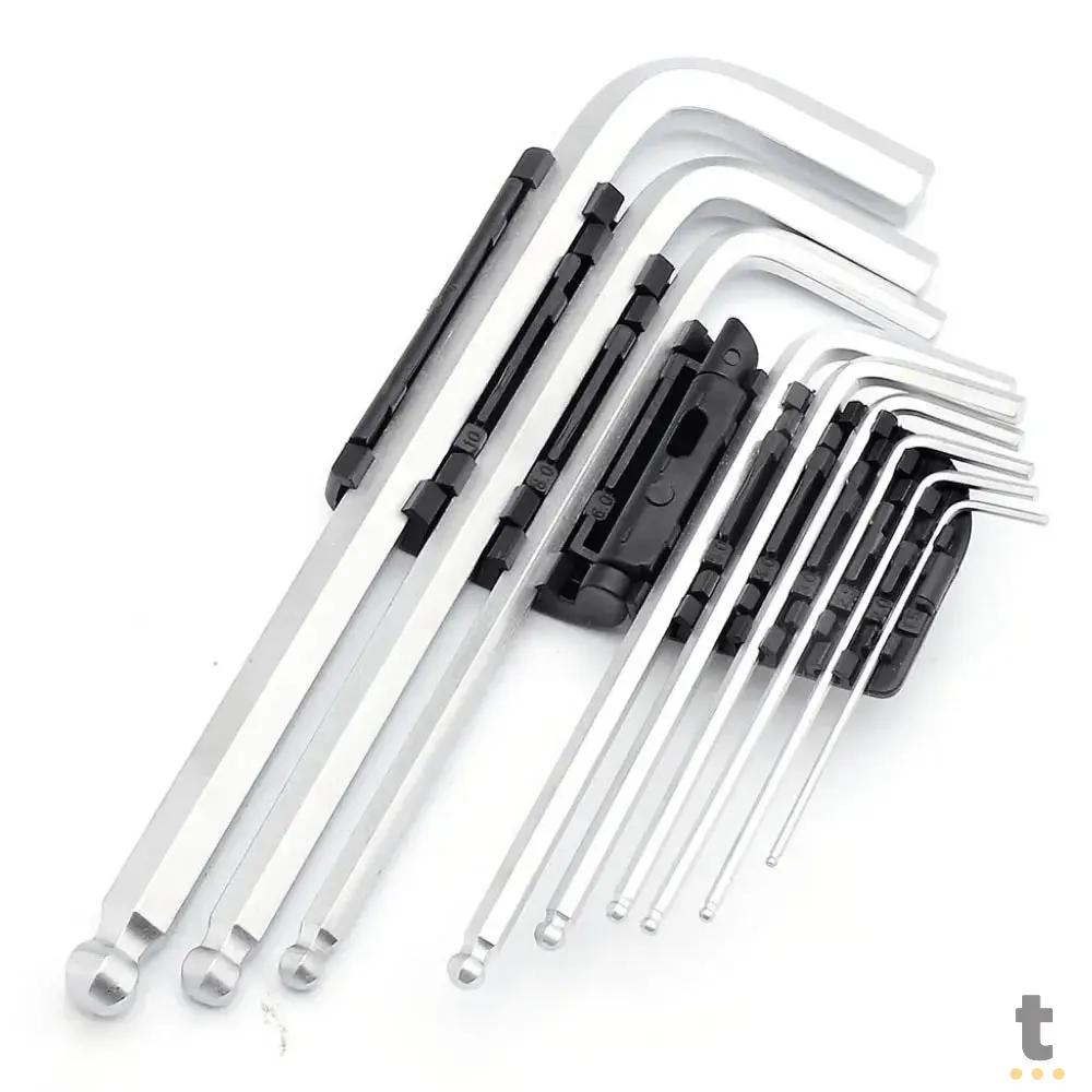 Kit de Chaves Hexagonais Allen Bomvink com 9 Peças - BOM-3201 Truedata