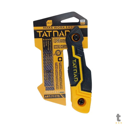 Kit de Chaves Hexagonais Canivete 8 Peças TatNad - ART-71176