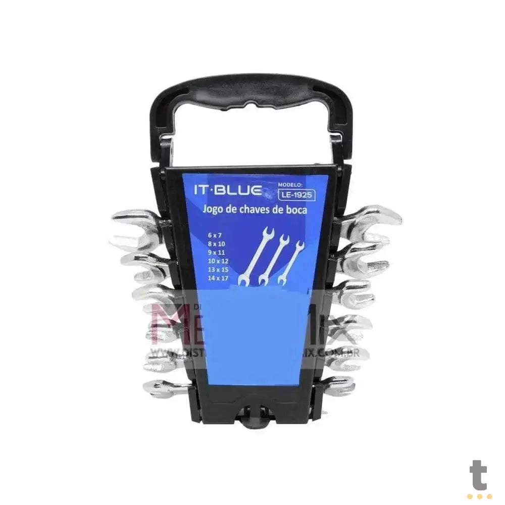 Kit de Chaves de Boca Cruzada 06 Peças It-Blue - LE-1925 Truedata