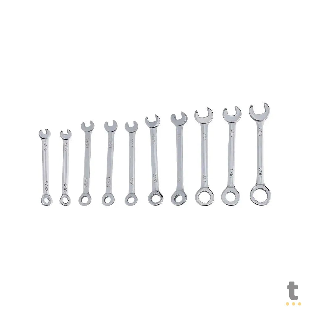 Kit de Chaves de Boca Cruzada 10 Peças MIK - BS-10PC Truedata