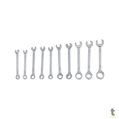 Kit de Chaves de Boca Cruzada 10 Peças MIK - BS-10PC