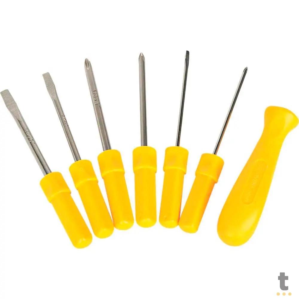 Kit de Ferramentas Chaves de Fenda com Pontas Intercambiaveis 12 Pontas Top Notch - B13IN1 Truedata