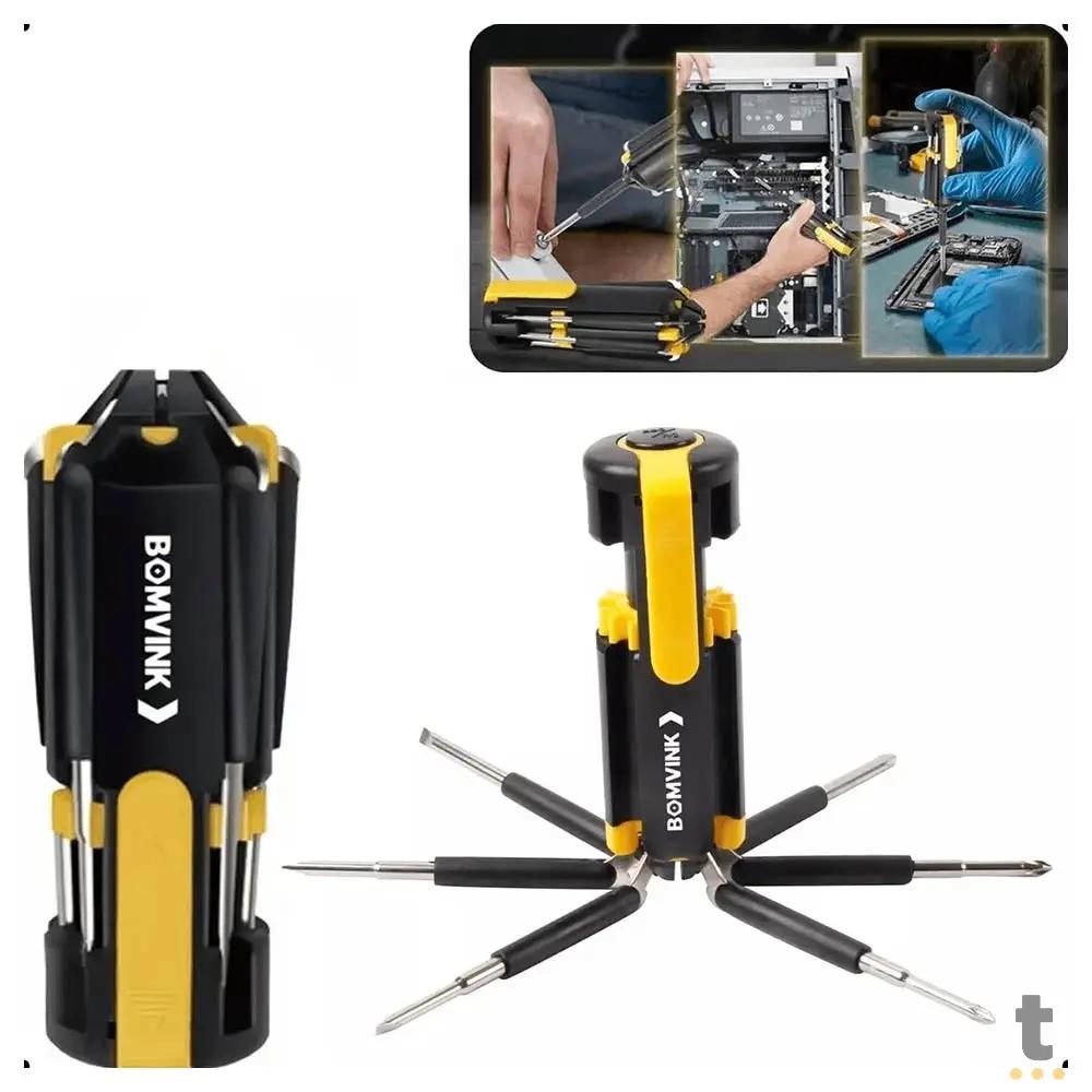 Kit de Ferramentas Portátil 8 em 1 C/ Led Bomvink - BOM-3115 Truedata