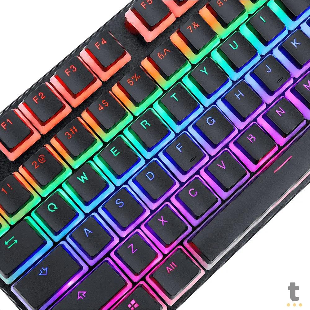Kit de Teclas Keycaps Redragon Scarab PBT Double Shot Preto - A130-Black Truedata