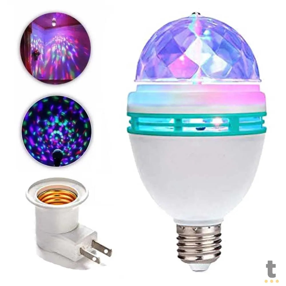 Lampada Giratoria Led Colorida Para Festa Truedata
