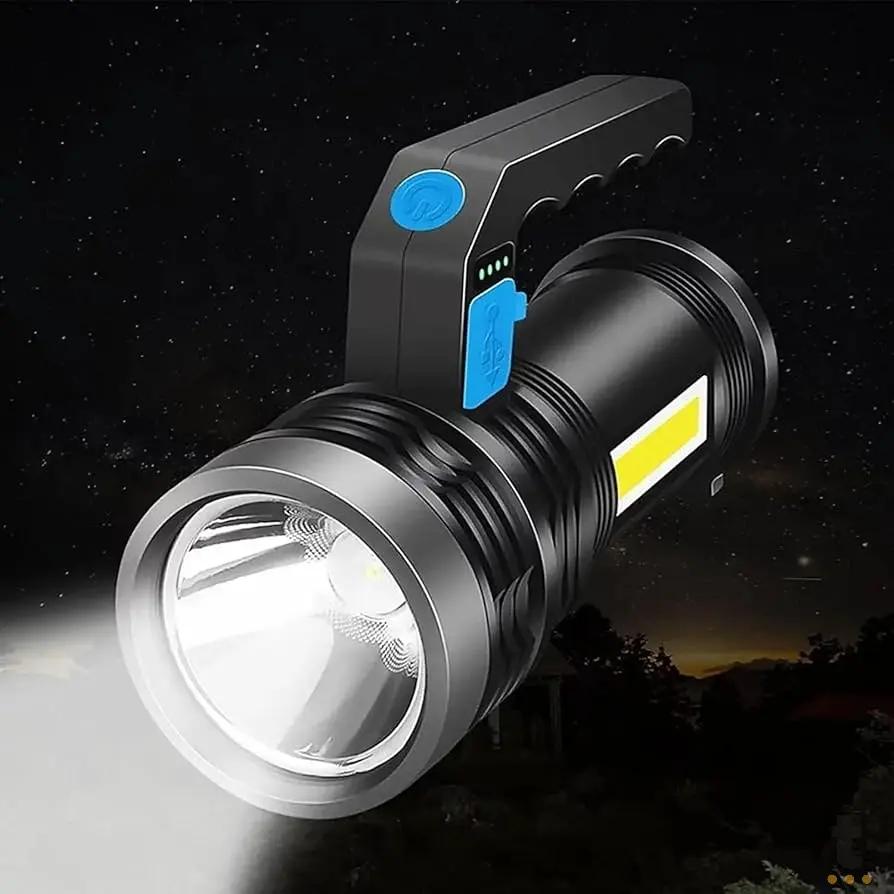 Lanterna Led Recarregável 300 Lumens Resistente a Agua Luatek - LT-8933 Truedata