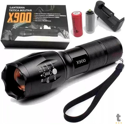 Lanterna Recarregável Led Pequena USB Charge 3 em 1 X900 Truedata