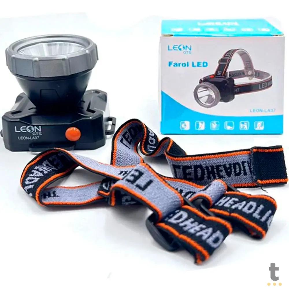 Lanterna de Cabeça Head Light Farol Led Leon - LA37 Truedata