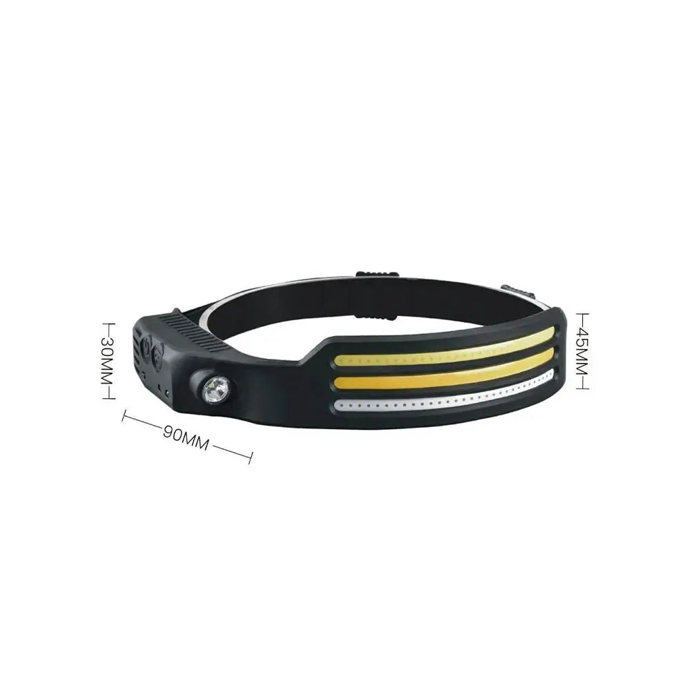 Lanterna de Cabeça Head Light com COB Indução 500lm Recarregável 2000Mah Bomvink - BOM-4008 Truedata