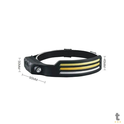 Lanterna de Cabeça Head Light com COB Indução 500lm Recarregável 2000Mah Bomvink - BOM-4008 Truedata