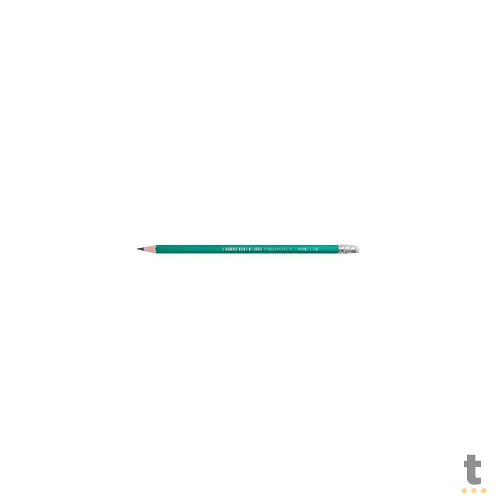 Lápis Preto HB Keep com Borracha (Blister c/ 4 Unidades) - EI103 Truedata