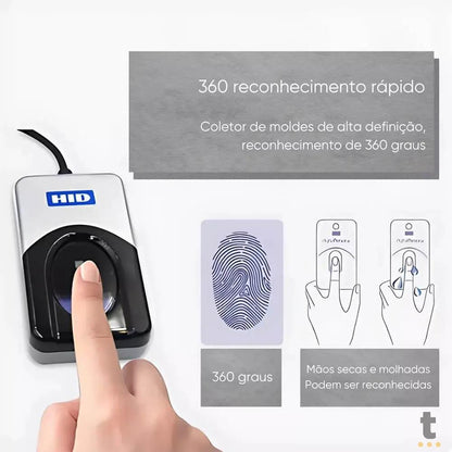 Leitor Biométrico Impressão Digital HID Key Persona U4500 Truedata
