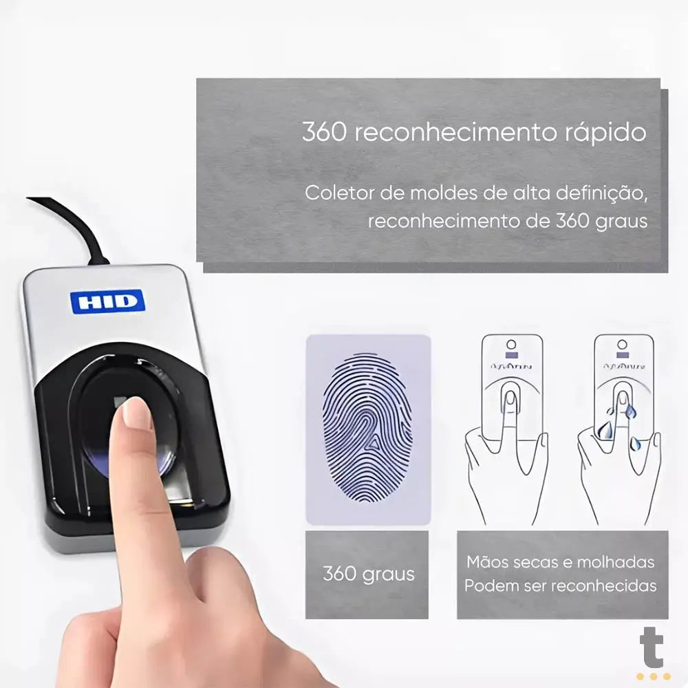 Leitor Biométrico Impressão Digital HID Key Persona U4500 Truedata