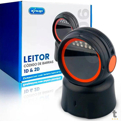 Leitor De Código De Barras Knup 1d 2d Usb Semi Fixo - KP-LE706 Truedata