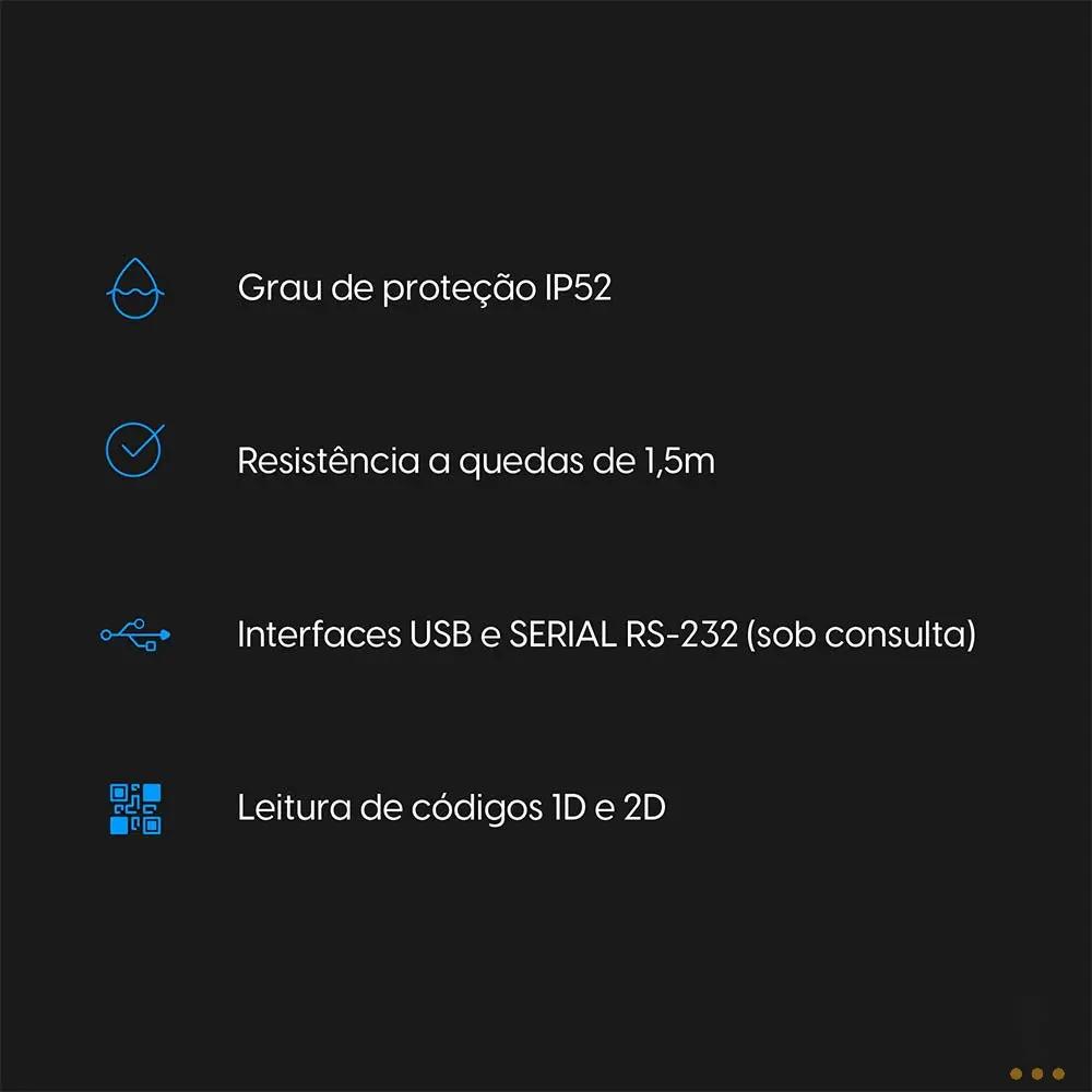 Leitor De código De Barras Elgin 1d 2d Fixo - EL-8600IA Truedata