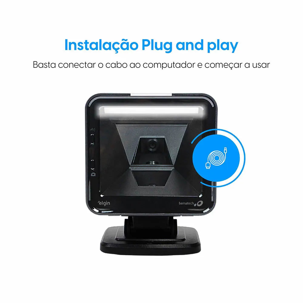 Leitor De código De Barras Elgin 1d 2d Fixo - EL-8600IA Truedata