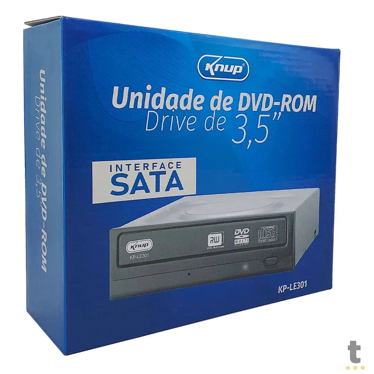 Leitor / Gravador de DVD Interno 3.5" Sata Knup - KP-LE301 Truedata