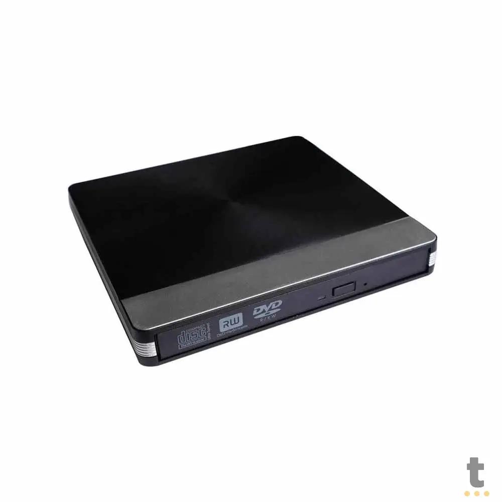 Leitor e Gravador de Cd / Dvd Externo USB 3.0 / USB Tipo C Knup - KP-LE303 Truedata