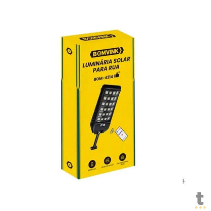 Luminária LED C/ Sensor e Painel de Carregamento Solar 3600Mah Bomvink - BOM-4210 Truedata